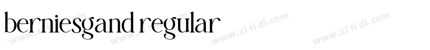 berniesgand regular字体转换 berniesgand regular字体转换
